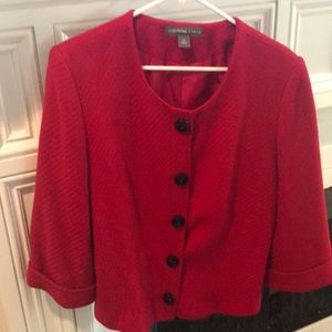 Ladies red fully lined jacket